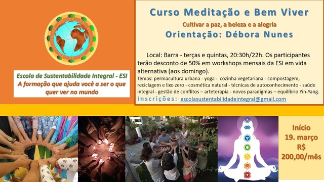 Meditação e bem viver whatsapp display